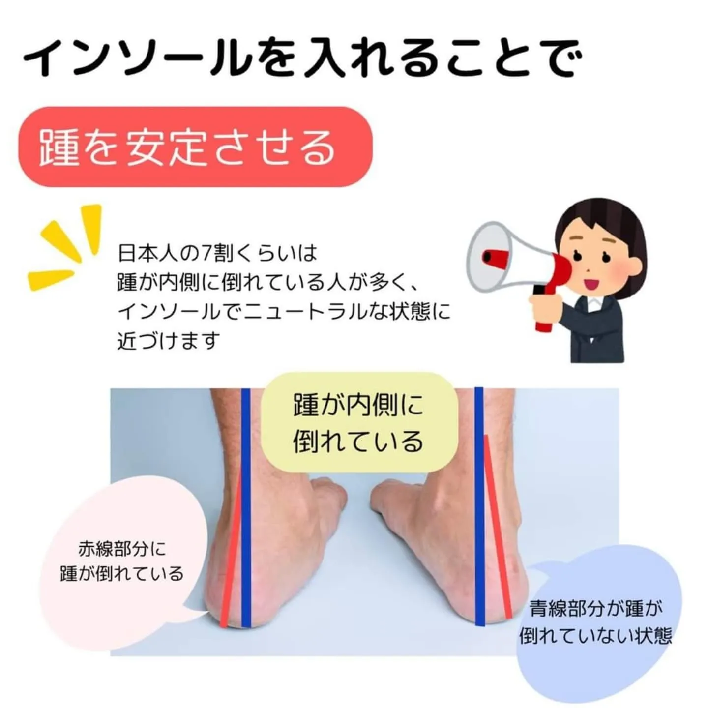 足の👣ために